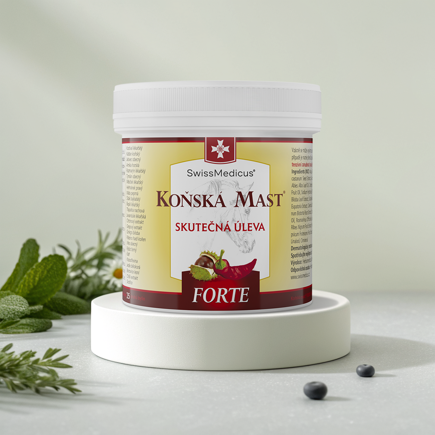 Konská masť FORTE hrejivá