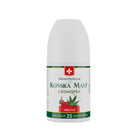 Konská masť s konopou hrejivá ROLL-ON