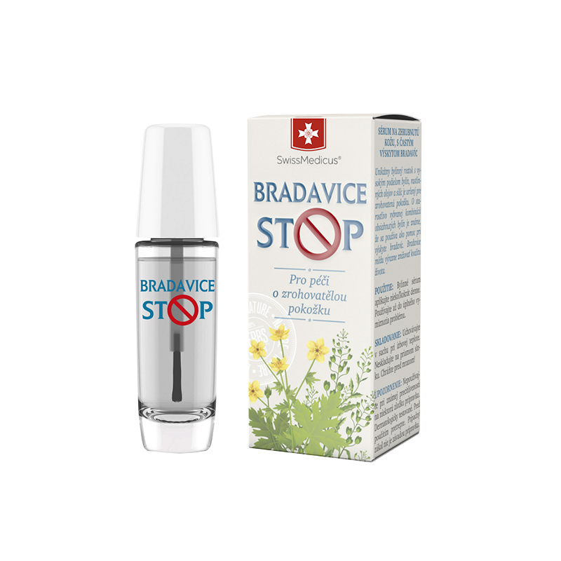 BradaviceStop sérum na zrohovatenú pokožku s častým výskytom bradavíc