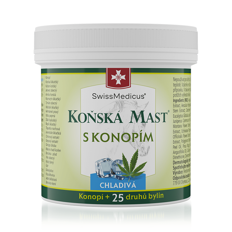 Konská masť s konopou chladivá