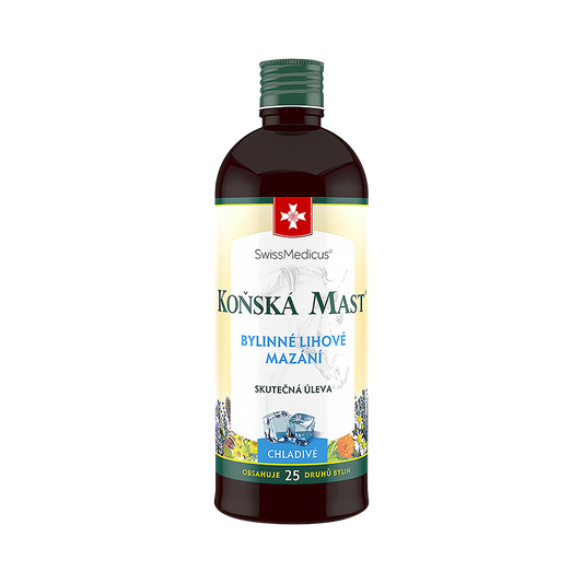 Konská masť Bylinné liehové mazanie chladivé