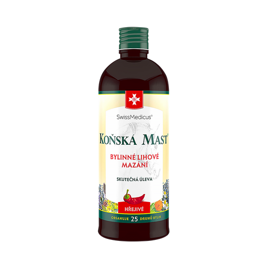 Konská masť Bylinné liehové mazanie hrejivé