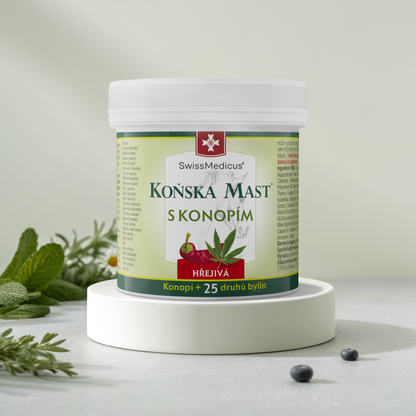 Konská masť s konopou hrejivá