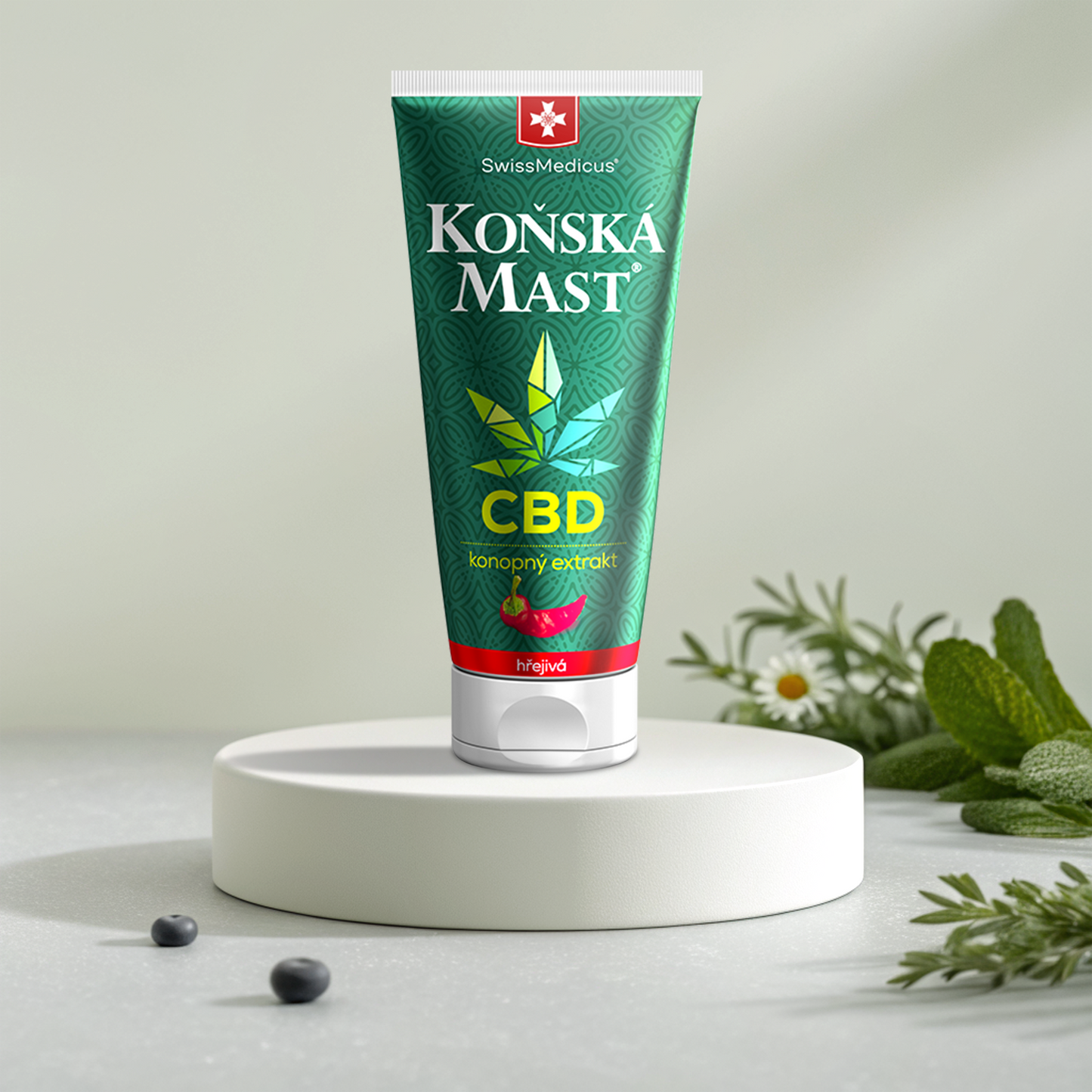 Konská masť s CBD hrejivá - tuba