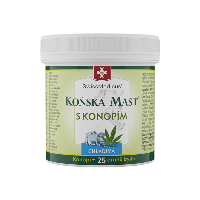 Konská masť s konopou chladivá