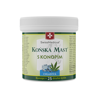 Konská masť s konopou chladivá