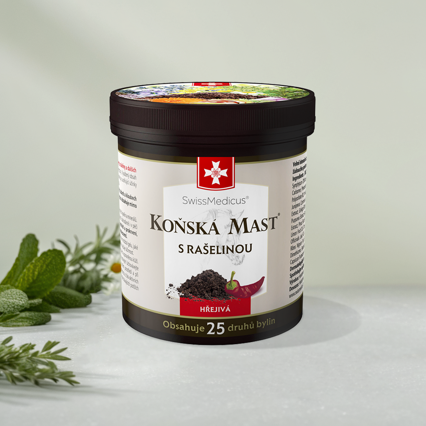 Konská masť hrejivá s rašelinou