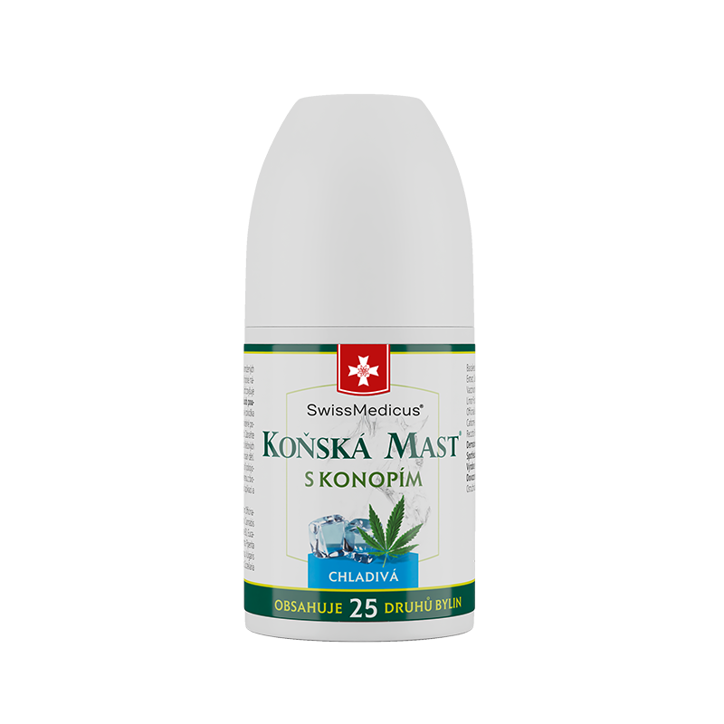 Konská masť s konopou chladivá ROLL-ON