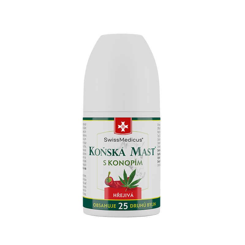 Konská masť s konopou hrejivá ROLL-ON