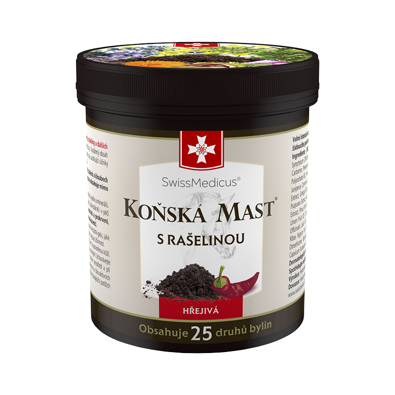 Konská masť hrejivá s rašelinou