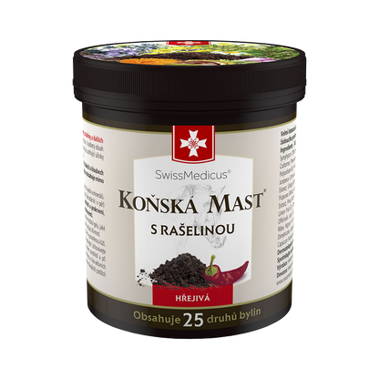 Konská masť hrejivá s rašelinou