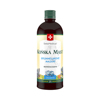 Konská masť Bylinné liehové mazanie chladivé