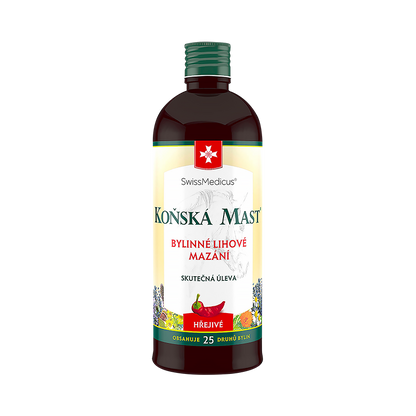Konská masť Bylinné liehové mazanie hrejivé