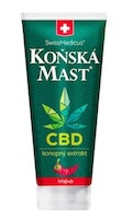 Konská masť s CBD hrejivá - tuba 200 ml