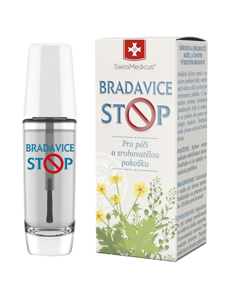 BradaviceStop sérum na zrohovatenú pokožku s častým výskytom bradavíc 10 ml