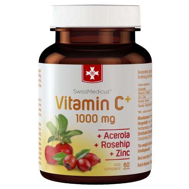 Vitamín C + 1000 mg 60 tbl