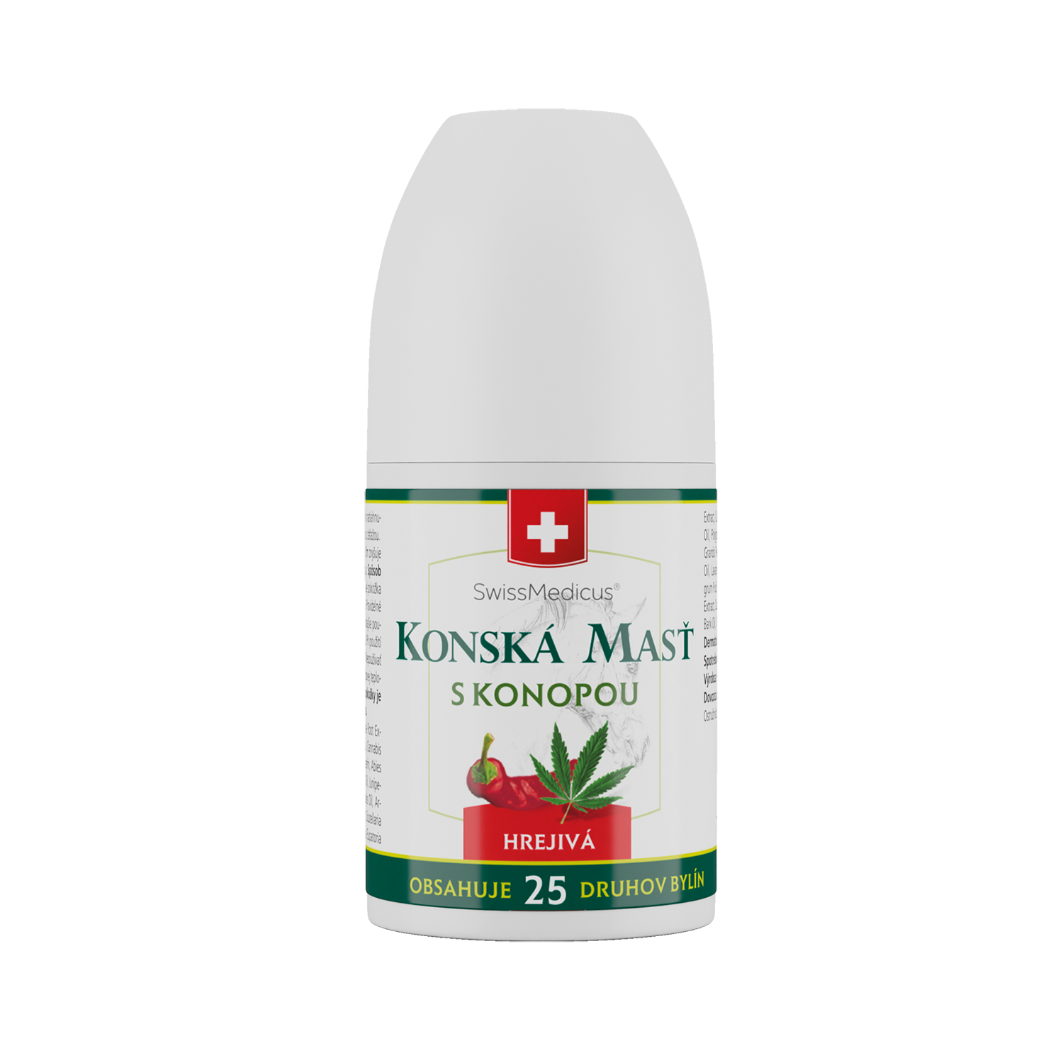 Konská masť s konopou hrejivá ROLL-ON 90ml